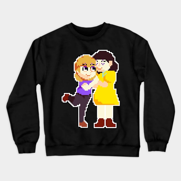 Pixel Art Pride Girl Love Crewneck Sweatshirt by RendyPratama